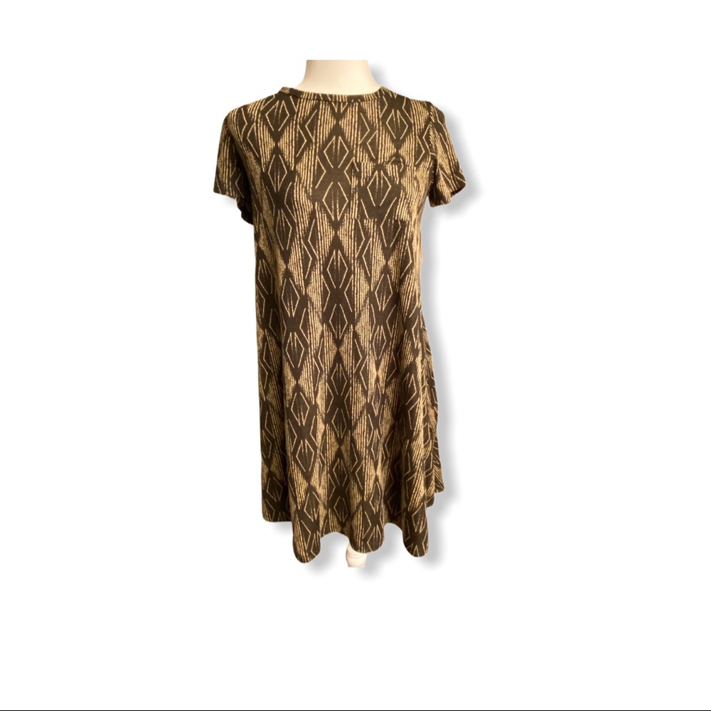 Lularoe Carly Black and beige Dress
